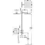 Tres THERM-BOX Zestaw baterii termostatycznej podtynkowej 2-drożnej Therm-box prysznicowej-00625004