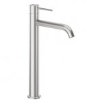 KFA Armatura Flint bateria umywalkowa wysoka srebrna stal nierdzewna 30.9 cm z korkiem klik-klak 93832041