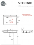 Kerasan 353201 CENTO umywalka 70X45 SOSP/z/o bianco