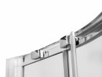 Besco Modern Chrom kabina półokrągła 90 szkło grafitowe MP90165G