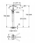Grohe Essence Bateria wannowa wolnostojąca chrom 25248001