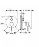 Grohe Essence Bateria wannowo-prysznicowa podtynkowa brushed cool sunrise 24169GN1