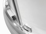 Besco Modern Chrom kabina półokrągła 80 szkło grafitowe MP80165G