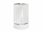 Besco Modern Chrom kabina półokrągła 80 szkło grafitowe MP80165G
