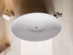 Besco Siya Matt wanna wolnostojąca biały mat 172 + klik-klak chrom WMMB172S