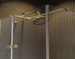 Besco Pixa Gold kabina 90x90cm Prawa profil złoty PKP90195G