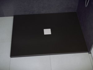 Besco Nox brodzik prostokątny Black 120 + kratka czarna BMN12080CC