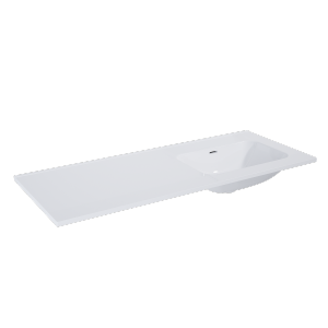 Elita UMYWALKA SKAPPA 120 BEZ OTWORU PRAWA (60+60) CERAMICZNA WHITE 146039/RE041202068060
