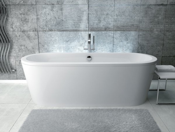Besco Victoria wanna 185 +  odpływ klik-klak chrom WKV185WO