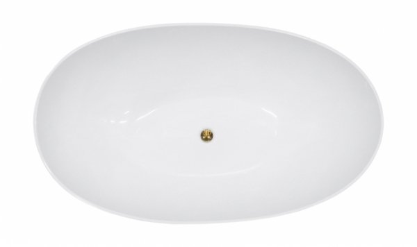 Besco Siya Matt wanna wolnostojąca biały mat 160 + klik-klak chrom WMMB160S