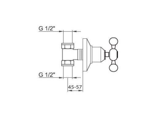 Reitano Atea Bateria podtynkowa bronzo R305W2/BR