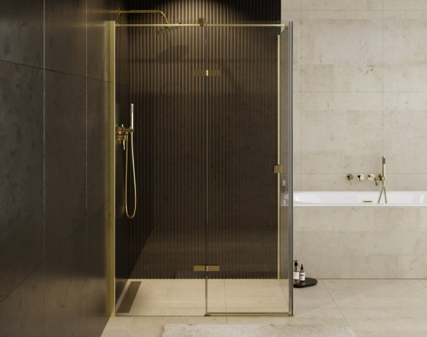 Besco Pixa Gold kabina prostokątna 100x90 Prawa PPP109195G
