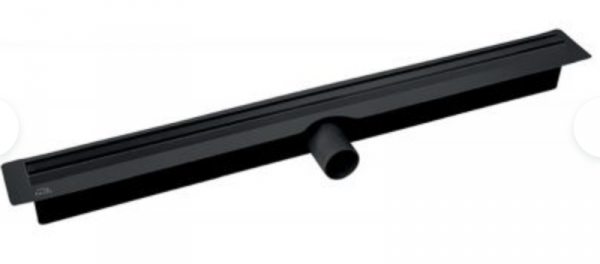 Laveo Slim odpływ prysznicowy 70 cm ruszt wąski czarny COS770D