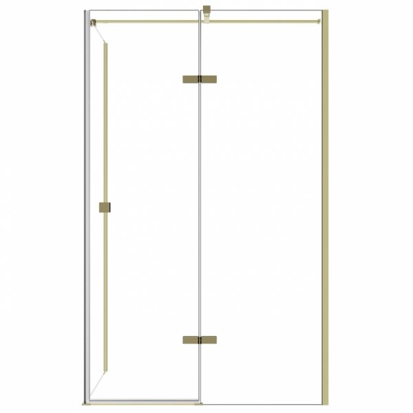 Besco Pixa Gold kabina prostokątna 120x80 Lewa PPL128195G
