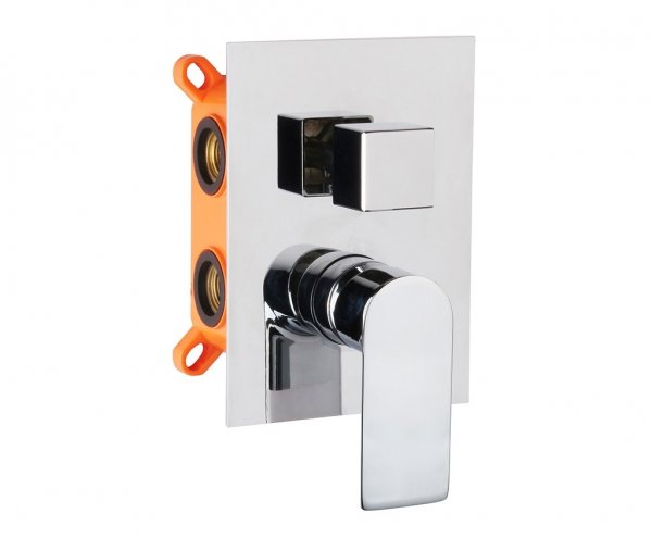 AQG Bateria prysznicowa podtynkowa 2-drożna Alpha Chrom 01ALP351CR