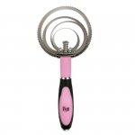 Zgrzebło metalowe Modern różowe