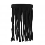 Naczółek z frędzlami Classic, kolor czarny