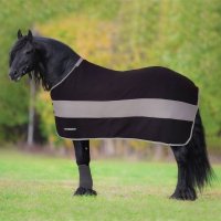 Derka Jasmine z pasami czarno szara 