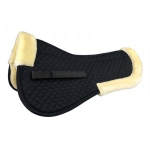 Podkładka Comfort z futrem czarna