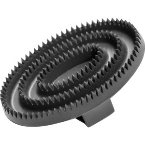 Zgrzebło owalne gumowe czarne