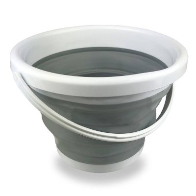 Wiadro składane, kolor szary