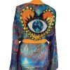 Kimono Wonder Orange Heart Fringe