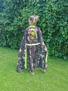 Kimono Brown Snake Gold Skull Long