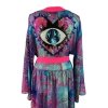 Kimono Sky Pink Heart Long