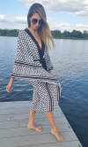 Kimono Checker Black Colourful Skull Classic