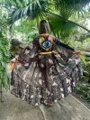 Kimono Brown Snake Orange Heart Long