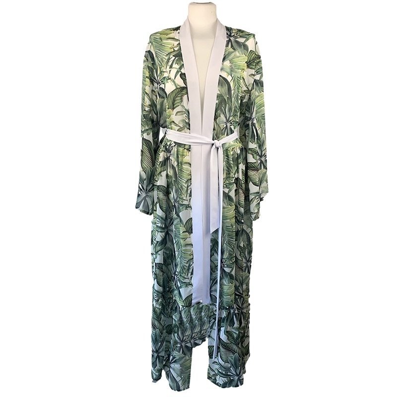 Kimono Palms White Angel Long
