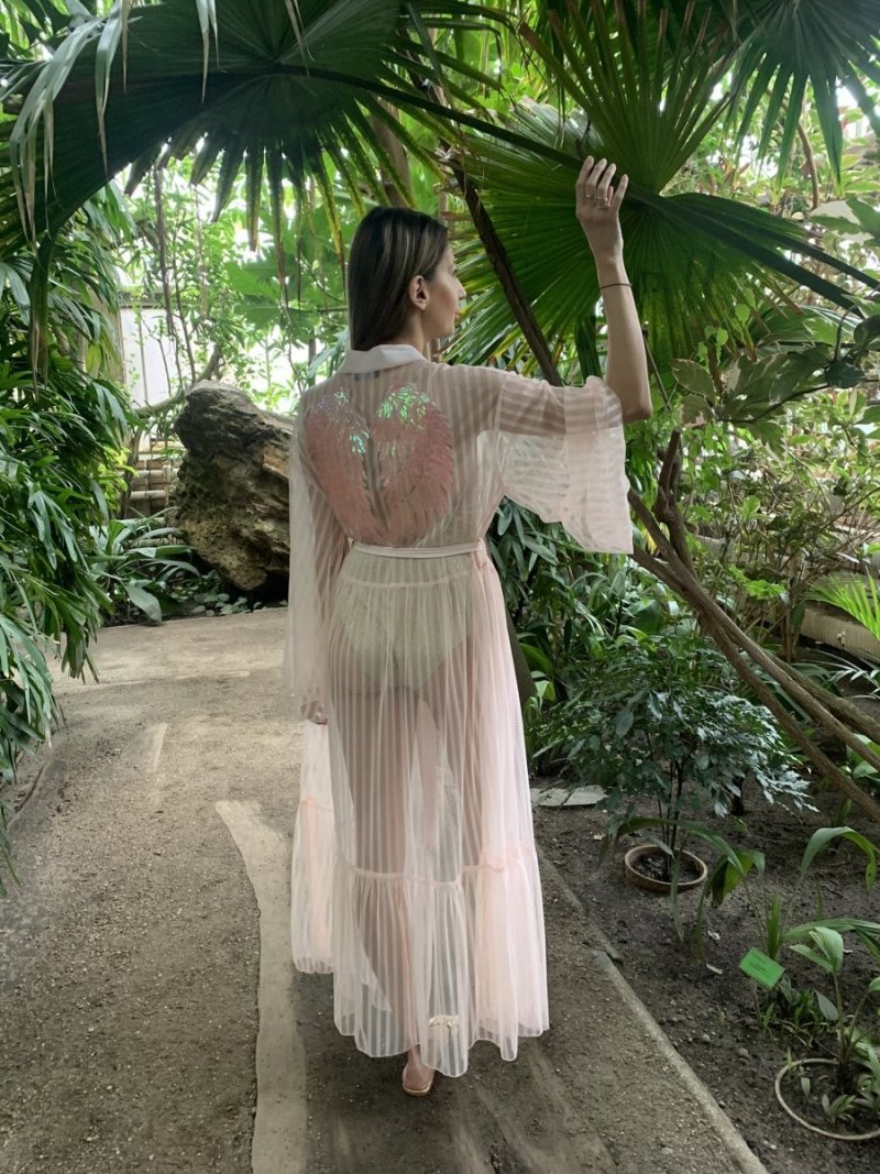 Kimono Stripes Candy Pink Angel