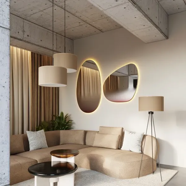 Lampa wisząca NEVIA taupe