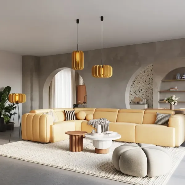 Lampa wisząca MULA 27 żółta