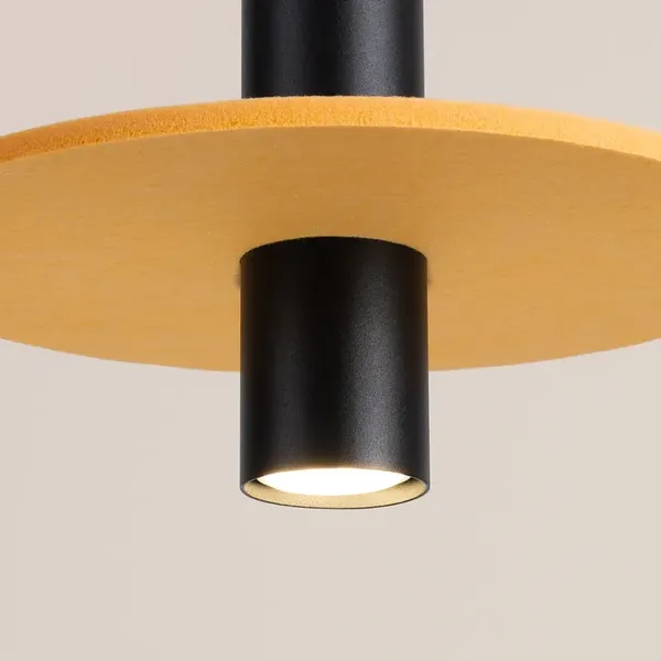 Lampa wisząca PELTA 1 czarna/żółta
