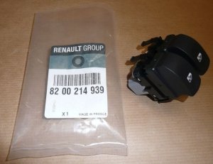 ORIGINAL Renault Schalter Fensterheber CLIO III TWINGO II MODUS vorne links 8200214943