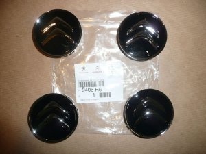 4x ORIGINAL Citroen Nabendeckel Felgendeckel Ø 60 mm C1 C2 C3 C4 C5 C6 , 9406H6