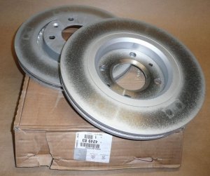 ORIGINAL Citroen Peugeot Bremsscheiben Satz innenbelüftet 4-Loch 266mm vorne 424983