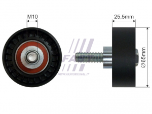 MICRO-V-RIEMENSPANNER FIAT BRAVO 07> ROLLE 65X10X25.5 