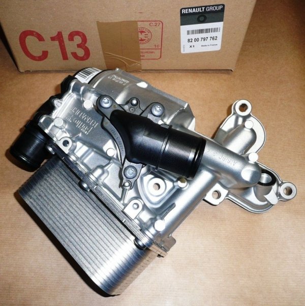 Original Ölfiltergehäuse mit Ölkühler für Renault Espace, Laguna Trafic 2.0 dci , 8200797762