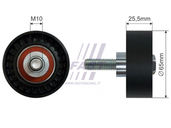 MICRO-V-RIEMENSPANNER FIAT BRAVO 07> ROLLE 65X10X25.5 
