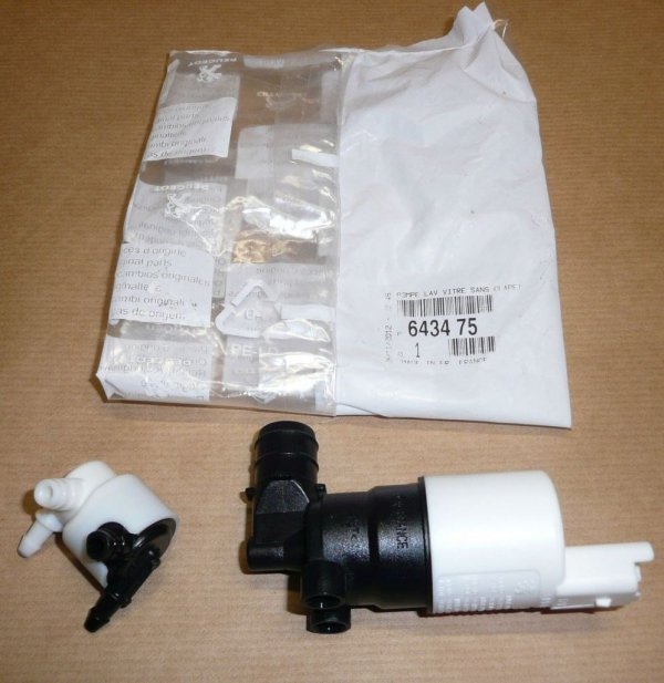 ORIGINAL Citroen Peugeot Renault Waschpumpe Waschwasserpumpe Wischerpumpe vorne , 643475 ,   6434.92 ,6434.98 , 643492 , 643498 , 9641553980 , A2C53030301 , Wischerpumpe, Wischpumpe, Wischwasserpumpe, Waschpumpe, Waschwasserpumpe, Wasserpumpe, Scheibenrei
