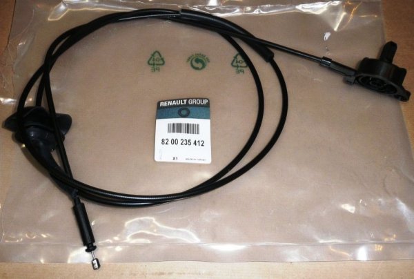 ORIGINAL Motorhauben Seilzug Schloss Vorne RENAULT KANGOO CLIO II 8200235412