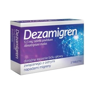 Dezamigren 12,5 mg 2 tabletki