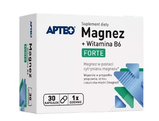 Magnez + Witamina B6 Forte, 30 kapsułek
