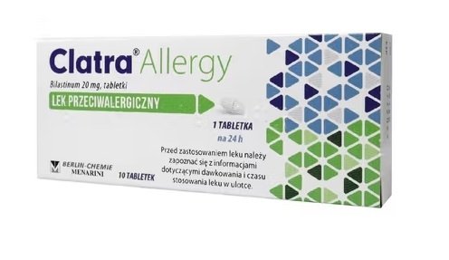 Clatra Allergy 20 mg, 10 tabletek