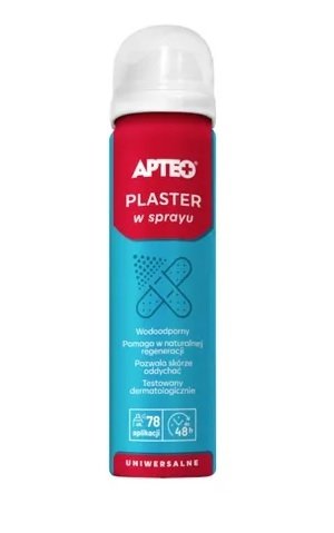 APTEO, wodoodporny plaster w sprayu, 60 ml