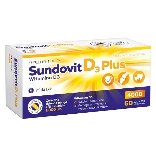 Sundovit D3 Plus 60 tabletek