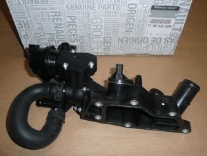 Boîtier de thermostat Bride de liquide de refroidissement Bride d'eau 1,2 TCe 110603082R, 110603082R