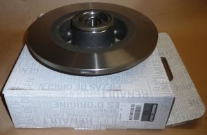 Original  Disque de frein Renault Laguna II arrière non livrable 1 pièce non ventilée anneau-ABS02 , 8200655249